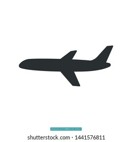 Airplane Icon Vector Illustration Logo Template For Website Or Mobile App