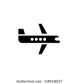 airplane icon. airplane vector illustration on white background for web and apps.