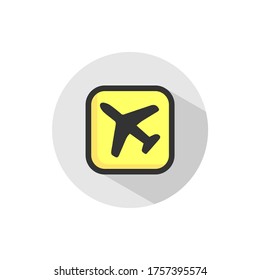 airplane icon vector illustration symbol