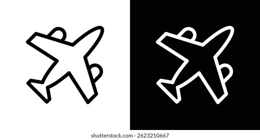 Airplane icon vector illustration for web and mobile