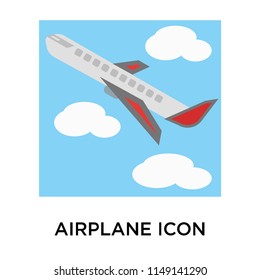Airplane icon vector isolated on white background for your web and mobile app design, Airplane logo concept