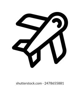 airplane icon. vector line icon for your website, mobile, presentation, and logo design.
