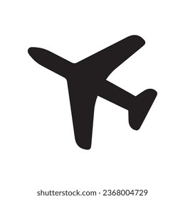 Airplane icon vector. Airplane logo design. Airplane vector icon illustration isolated on white background