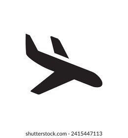 Airplane icon vector. Airplane logo design. Airplane vector icon illustration isolated on white background