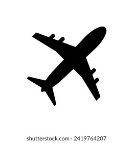 Airplane icon vector. Airplane logo design. Airplane vector icon illustration isolated on white background