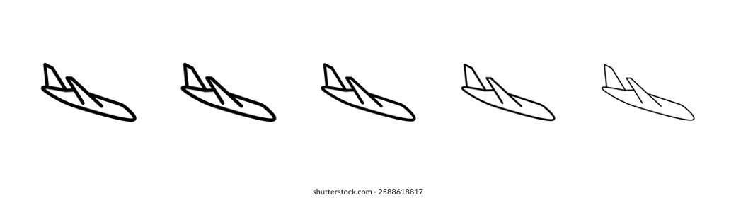 Airplane icon Vector logo sign
