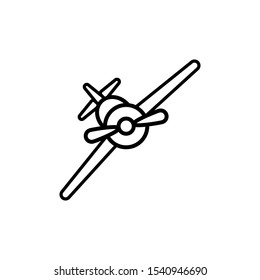 airplane icon vector logo template illustration eps-10