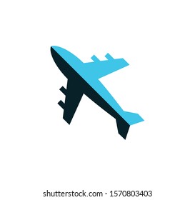 Airplane icon vector logo template illustration