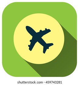 Airplane icon, vector logo for your design, symbol, application, website, UI