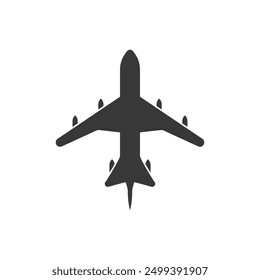 airplane icon vector. plane illustration