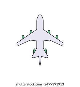airplane icon vector. plane illustration