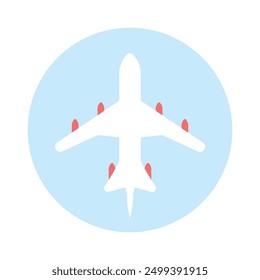 Icono de avión Vector. Ilustración de avión