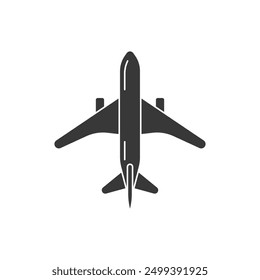 airplane icon vector. plane illustration