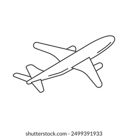 airplane icon vector. plane illustration