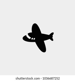 Airplane icon. Vector airplane icon. Plane symbol