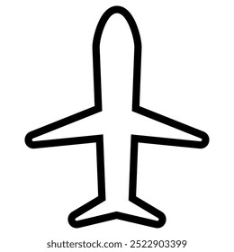 Airplane icon. Airplane vector sign. Airport arrival departure symbol.