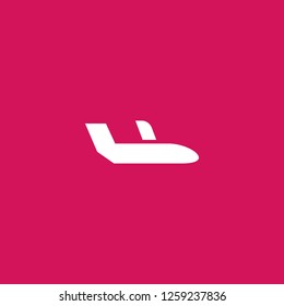 airplane icon vector. airplane sign on pink background. airplane icon for web and app