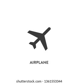 airplane icon vector. airplane sign on white background. airplane icon for web and app