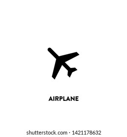 airplane icon vector. airplane sign on white background. airplane icon for web and app