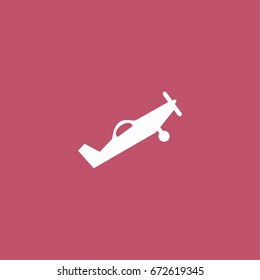 airplane icon. vector sign symbol on white background