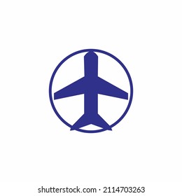 Airplane icon vector, solid illustration, pictogram on white