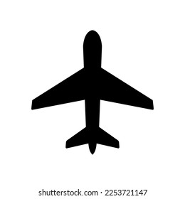 
Airplane icon vector, solid illustration, pictogram isolated on white.