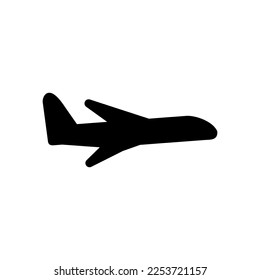
Airplane icon vector, solid illustration, pictogram isolated on white.