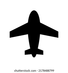 Ilustración del diseño del símbolo del vector del avión