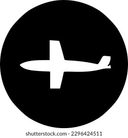 ilustración de símbolo vector de icono de avión