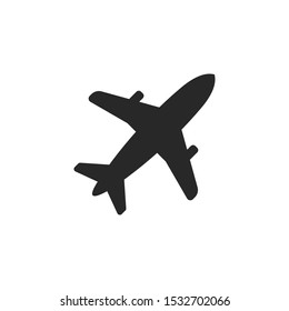 Airplane icon vector symbol illustration EPS 10