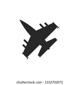 Airplane icon vector symbol illustration EPS 10