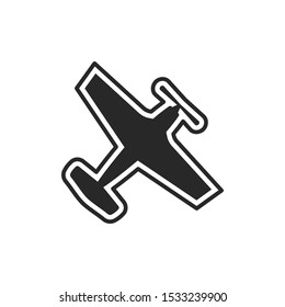 Airplane icon vector symbol illustration EPS 10