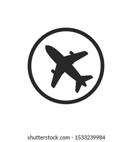 Airplane icon vector symbol illustration EPS 10