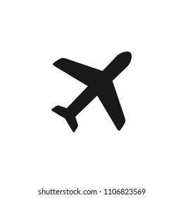 airplane icon vector. airplane symbol. airplane vector icon isolated on white background