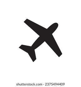 diseño del logotipo de la ilustración de la plantilla del vector del icono del avión