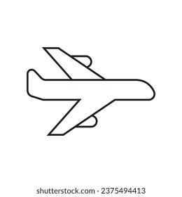diseño del logotipo de la ilustración de la plantilla del vector del icono del avión