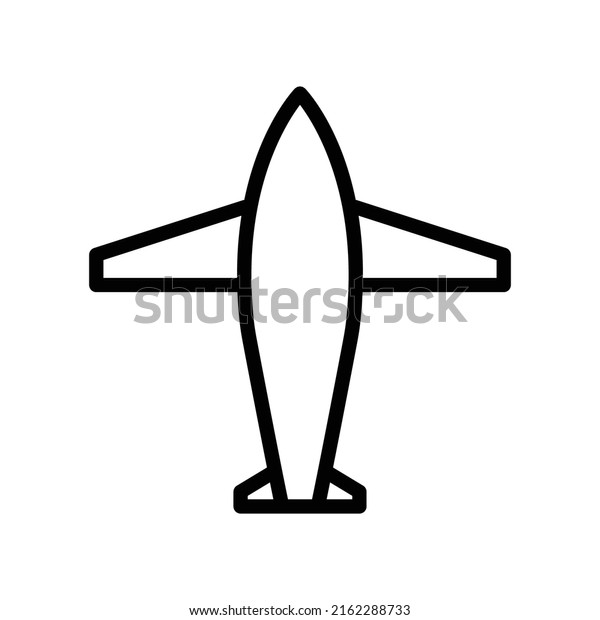 Airplane icon vector.
Transportation, Air vehicle. line icon style. Simple design
illustration editable