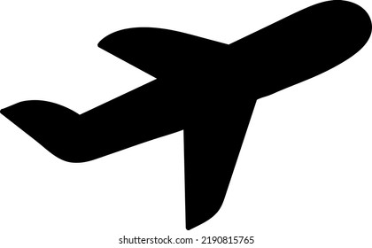 Airplane icon vector. Transportation, flight, travel, fly concept. Airport Sign Isolated on white background..eps
