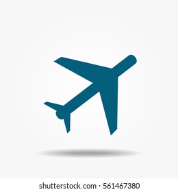 Airplane icon. Vector transportation illustration.