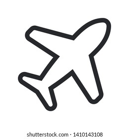 Airplane Icon Vector Transportation Logo Template, eps 10