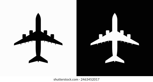 Airplane Icon Vector Transportation Logo Template, eps 10