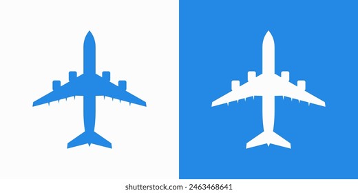 Airplane Icon Vector Transportation Logo Template, eps 10