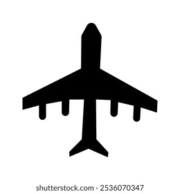 airplane icon vector white background