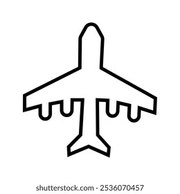 airplane icon vector white background