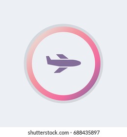 Airplane icon. war sign