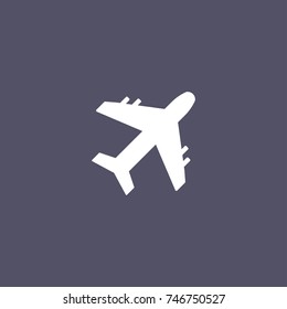 Airplane icon. war sign