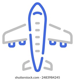 Airplane icon for web, app, infographic, etc