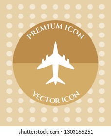 Airplane Icon for Web, Applications, Software & Graphic Designs.