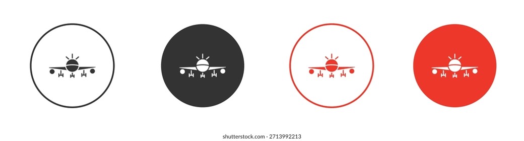 Icono de avión. Diseño de Vector de Web