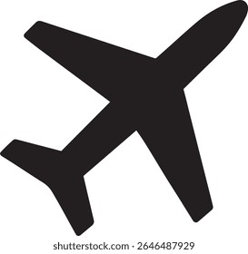 Icono de avión con fondo blanco